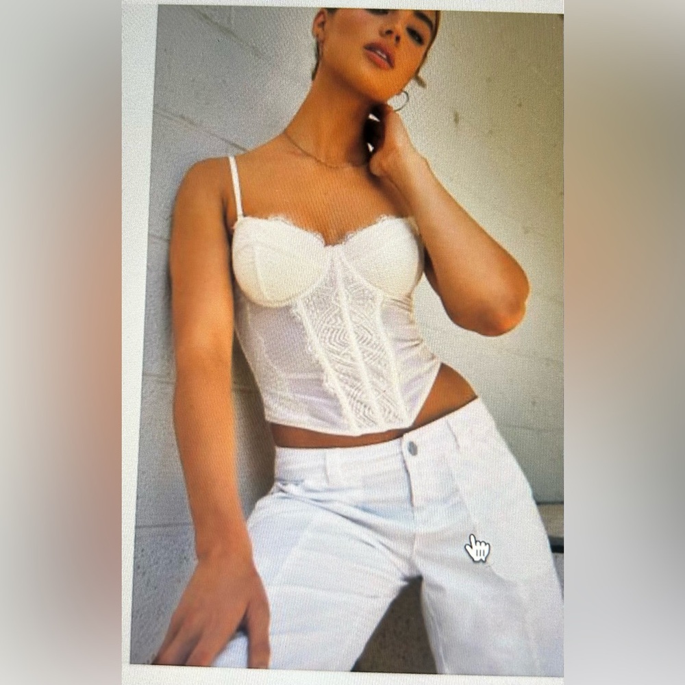 Garage White Corset